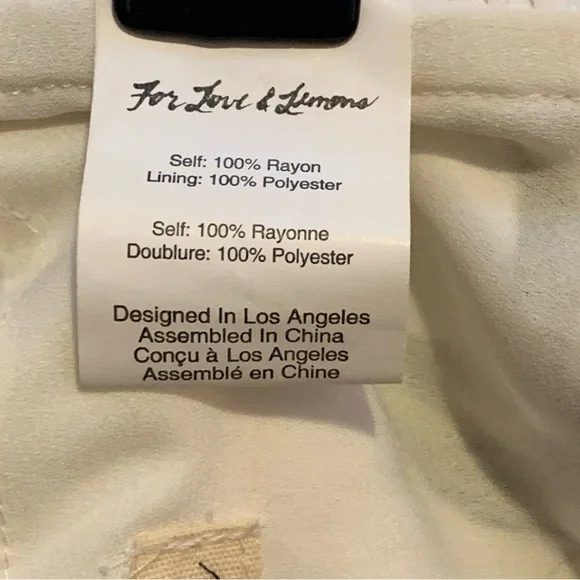 For Love And Lemons Limonada Set Bra Crop Top Matching Relaxed Shorts Pockets S - Picture 12 of 16